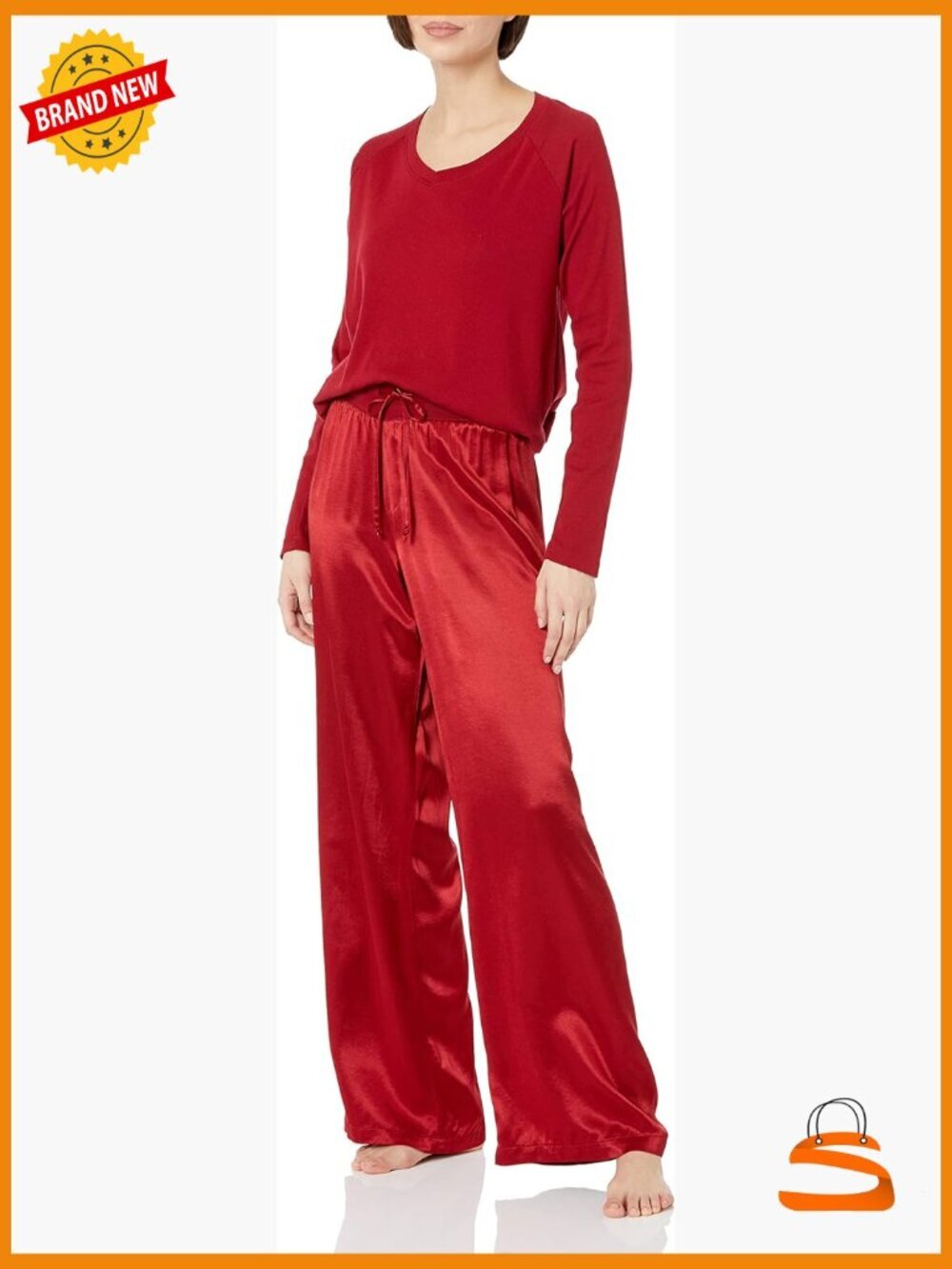 Women's Sleepwear Pajama Set Long Sleeve Tank Top Drawstring Pants